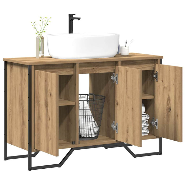 Dulap pentru Chiuvetă cu ușă Stejar Artizanal 91 x 35 x 60 cm - WALTI WALTI