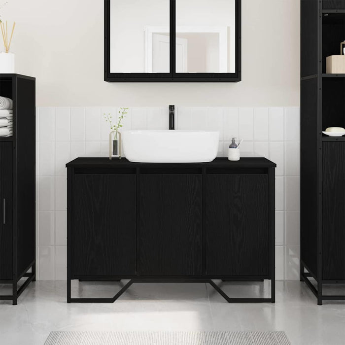 Dulap pentru Chiuvetă Altele Stejar Negru 91 x 35 x 60 cm - WALTI WALTI