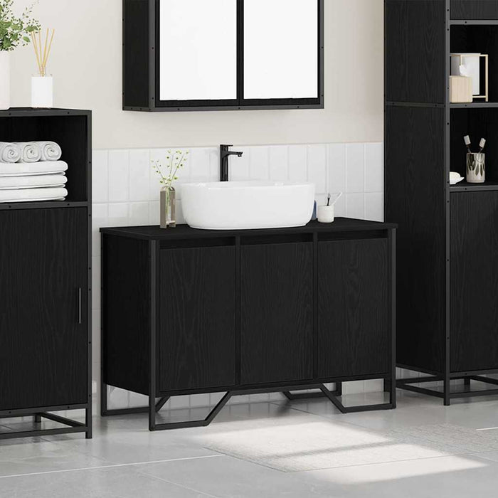 Dulap pentru Chiuvetă Altele Stejar Negru 91 x 35 x 60 cm - WALTI WALTI