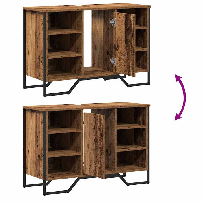 Dulap pentru Chiuvetă Lemn Vechi 91 x 35 x 60 cm Lemn compozit - WALTI WALTI