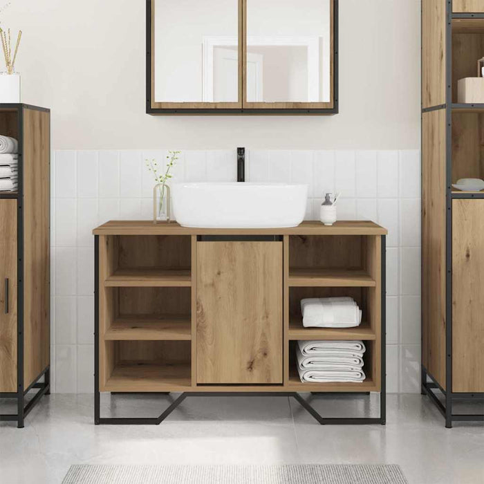 Dulap pentru Chiuvetă cu ușă Stejar Artizanal 91 x 35 x 60 cm - WALTI WALTI