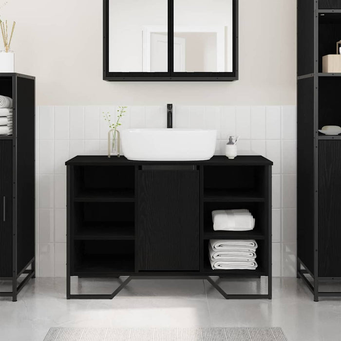 Dulap pentru Chiuvetă cu ușă Stejar Negru 91 x 35 x 60 cm - WALTI WALTI