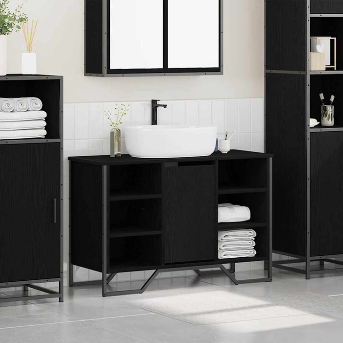 Dulap pentru Chiuvetă cu ușă Stejar Negru 91 x 35 x 60 cm - WALTI WALTI