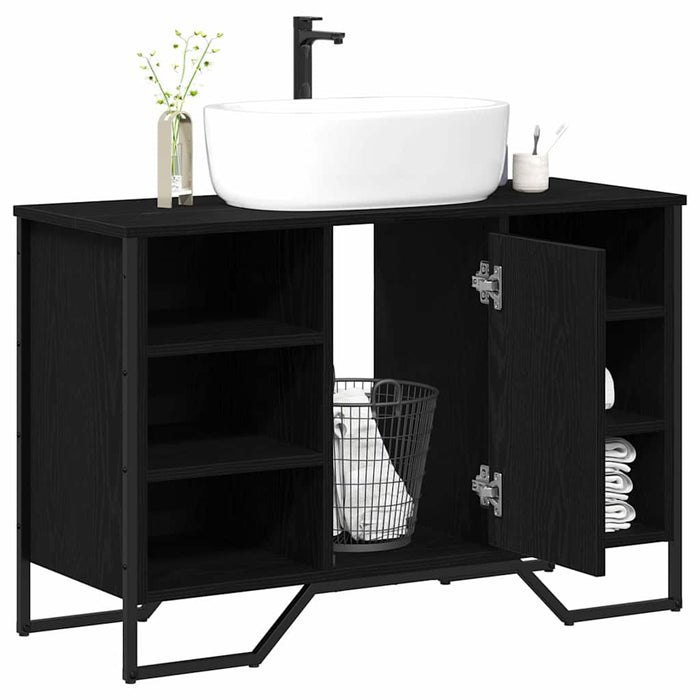 Dulap pentru Chiuvetă cu ușă Stejar Negru 91 x 35 x 60 cm - WALTI WALTI