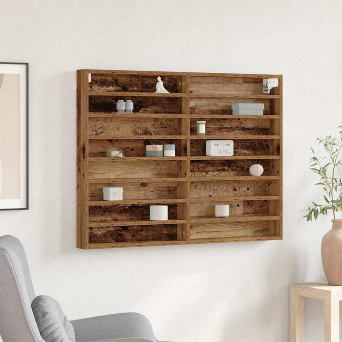 Dulap de Expunere Lemn vechi 100 x 8,5 x 75 cm Lemn compozit - WALTI WALTI