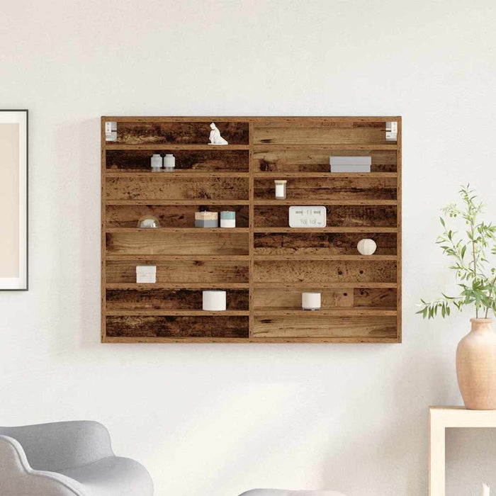 Dulap de Expunere Lemn vechi 100 x 8,5 x 75 cm Lemn compozit - WALTI WALTI
