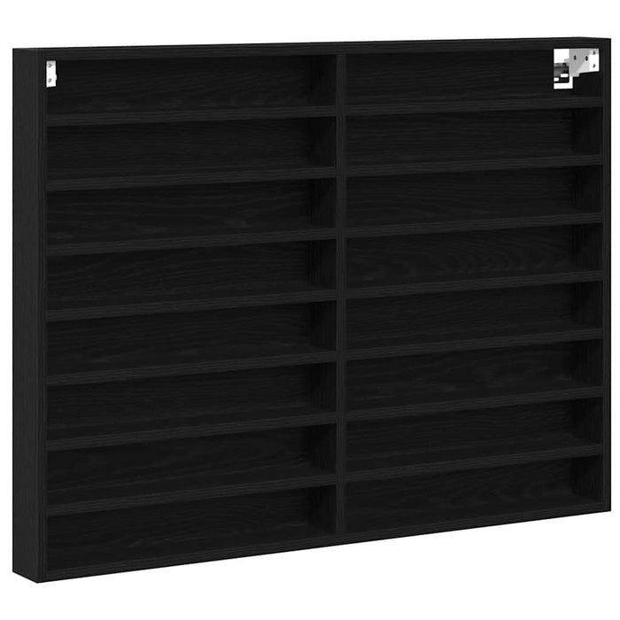 Dulap de Expunere Stejar Negru 100 x 8,5 x 75 cm Lemn compozit - WALTI WALTI