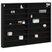 Dulap de Expunere Stejar Negru 100 x 8,5 x 75 cm Lemn compozit - WALTI WALTI