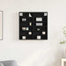 Dulap de Expunere Stejar Negru 60 x 8,5 x 58 cm Lemn compozit - WALTI WALTI