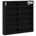 Dulap de Expunere Stejar Negru 60 x 8,5 x 58 cm Lemn compozit - WALTI WALTI