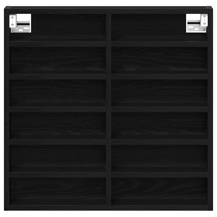 Dulap de Expunere Stejar Negru 60 x 8,5 x 58 cm Lemn compozit - WALTI WALTI