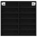 Dulap de Expunere Stejar Negru 60 x 8,5 x 58 cm Lemn compozit - WALTI WALTI