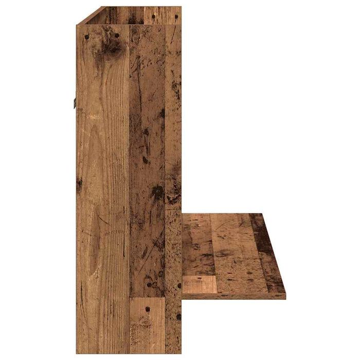 Birou montat pe perete cu raft Lemn vechi 105 x 48 x 75 cm - WALTI WALTI