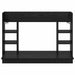 Birou montat pe perete cu raft Stejar negru 105 x 48 x 75 cm - WALTI WALTI