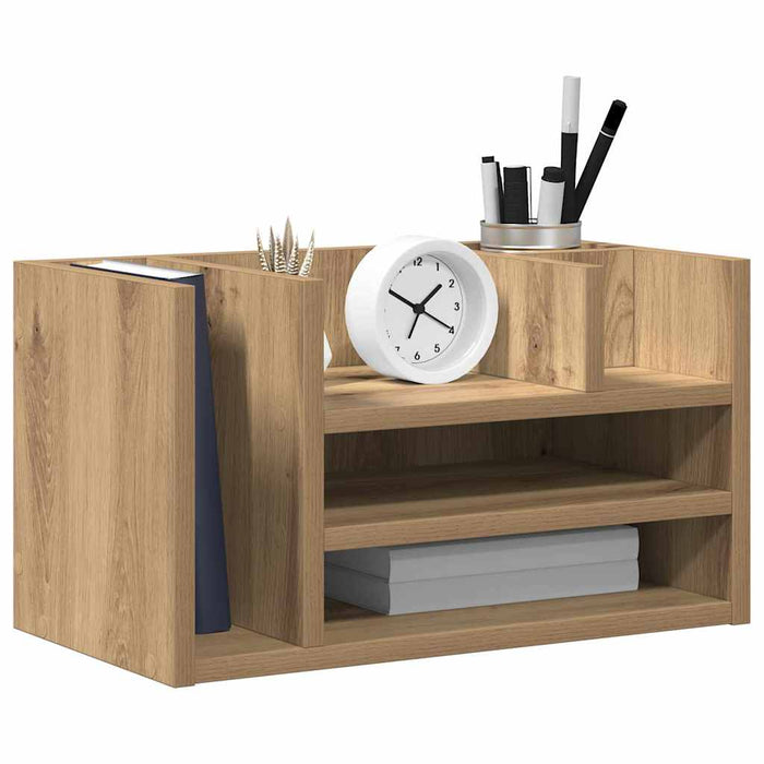 Organizator Birou Stejar negru 44.5 x 24 x 25 cm Lemn compozit - WALTI WALTI