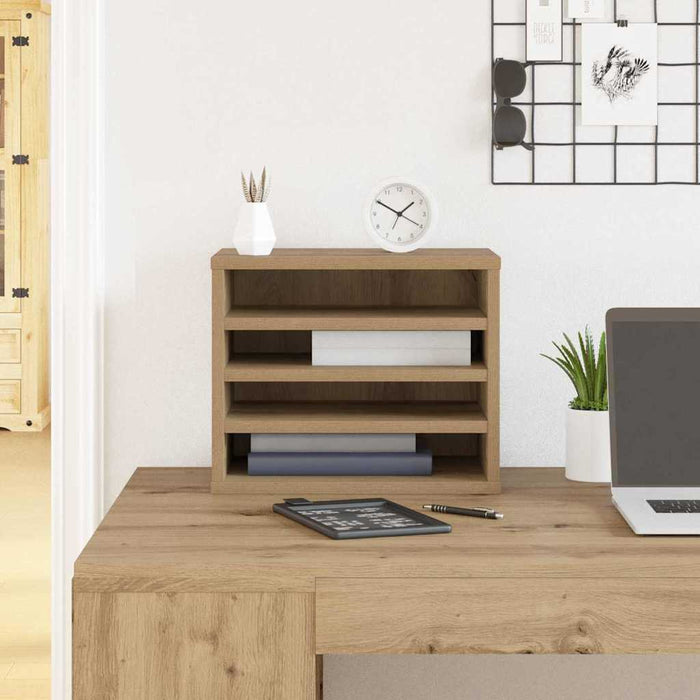 Organizator Birou Stejar Artizanal 36 x 26 x 29,5 cm - WALTI WALTI