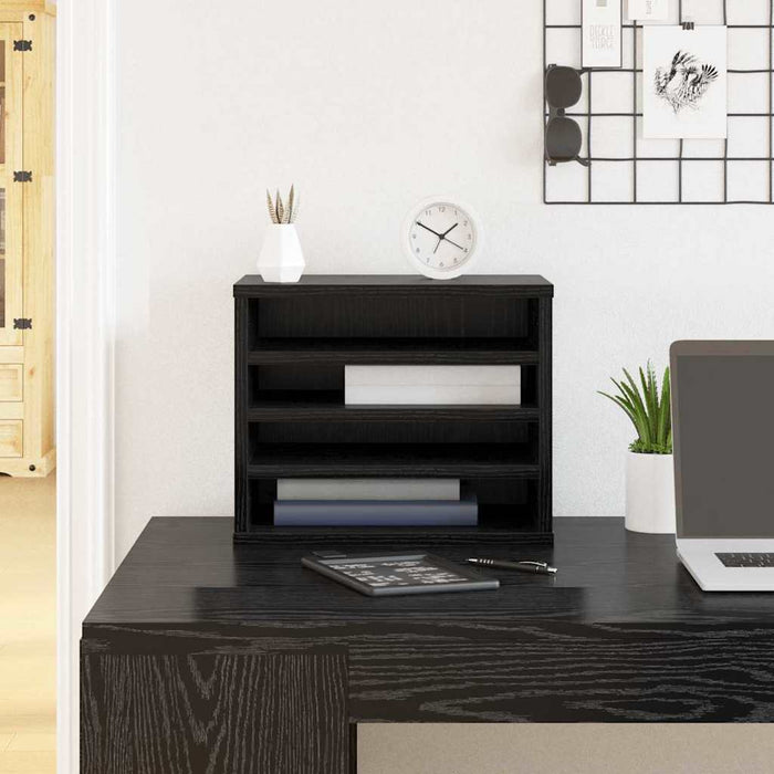 Organizator Birou Stejar Negru 36 x 26 x 29,5 cm Lemn compozit - WALTI WALTI