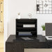 Organizator Birou Stejar Negru 36 x 26 x 29,5 cm Lemn compozit - WALTI WALTI