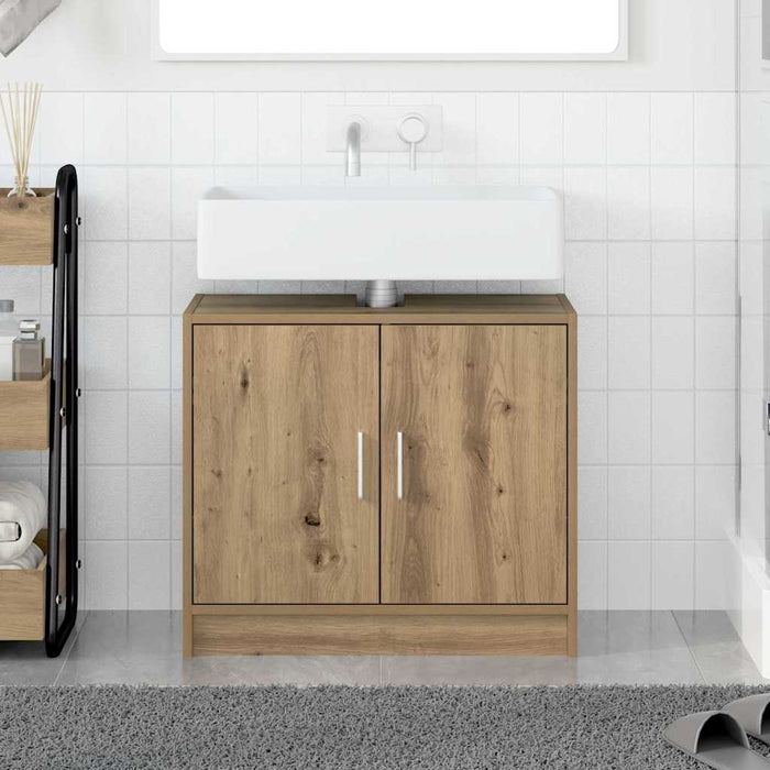 Dulap de Baie Stejar Artizanal 63 x 29 x 55 cm Lemn compozit - WALTI WALTI