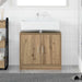 Dulap de Baie Stejar Artizanal 63 x 29 x 55 cm Lemn compozit - WALTI WALTI