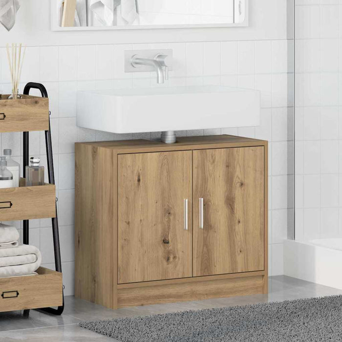 Dulap de Baie Stejar Artizanal 63 x 29 x 55 cm Lemn compozit - WALTI WALTI