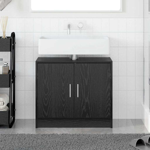 Dulap de Baie cu ușă Stejar Negru 63 x 29 x 55 cm Lemn compozit - WALTI WALTI