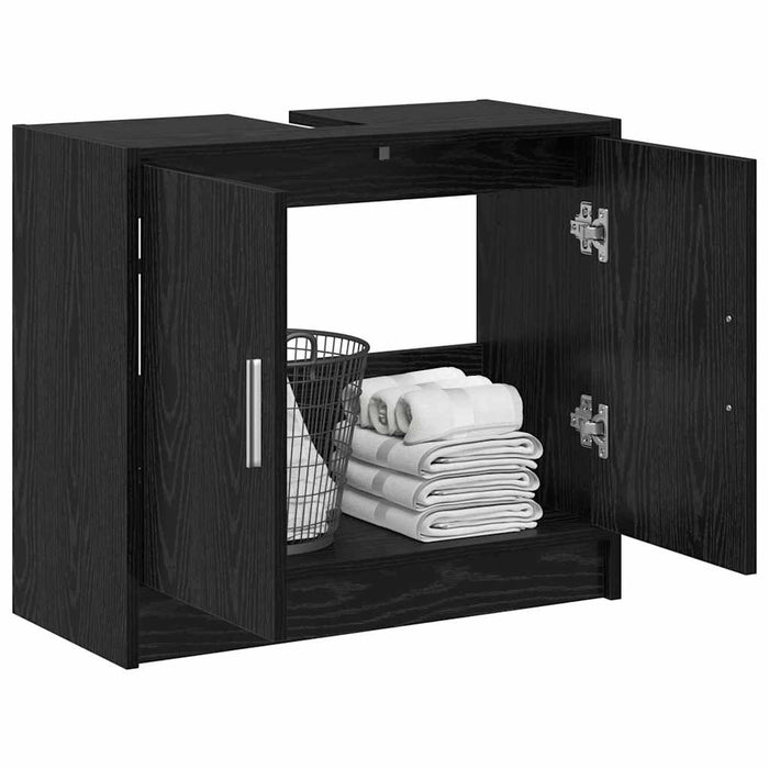 Dulap de Baie cu ușă Stejar Negru 63 x 29 x 55 cm Lemn compozit - WALTI WALTI