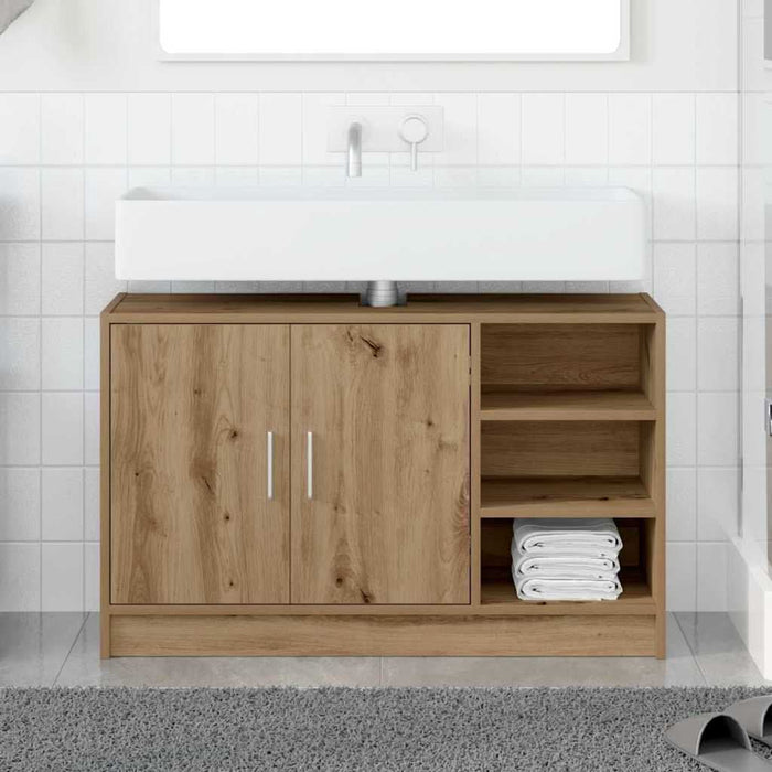 Dulap pentru chiuvetă Stejar Artizanal 90 x 29 x 55 cm - WALTI WALTI
