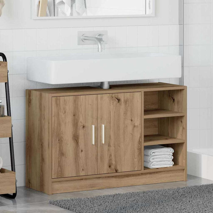 Dulap pentru chiuvetă Stejar Artizanal 90 x 29 x 55 cm - WALTI WALTI