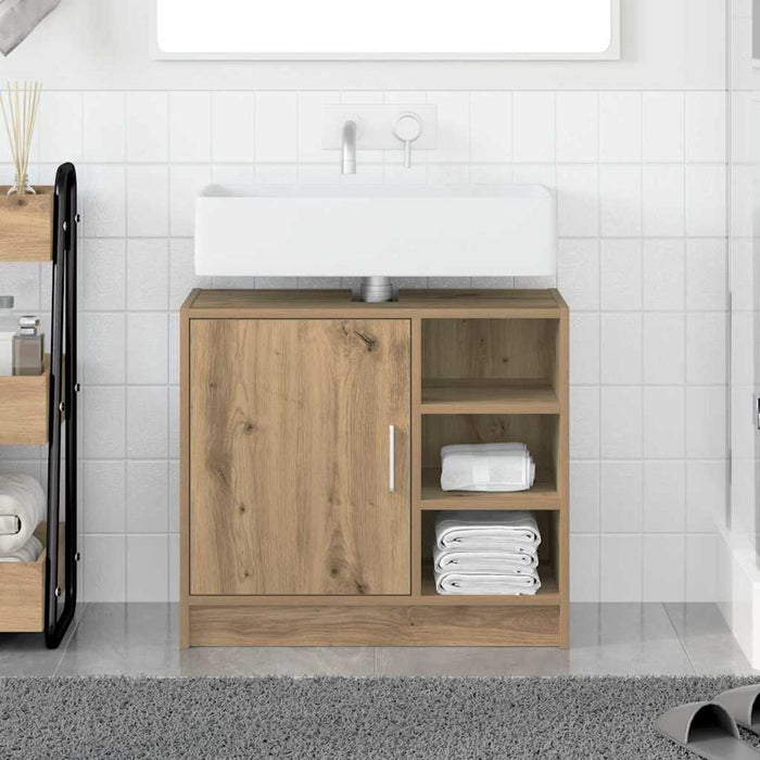 Dulap pentru chiuvetă cu ușă Stejar Artizanal 63 x 29 x 55 cm - WALTI WALTI