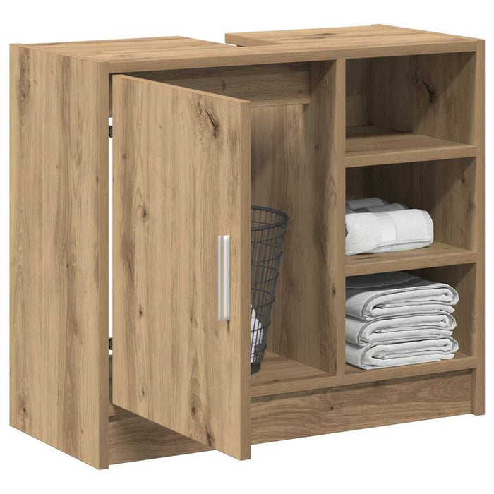 Dulap pentru chiuvetă cu ușă Stejar Artizanal 63 x 29 x 55 cm - WALTI WALTI