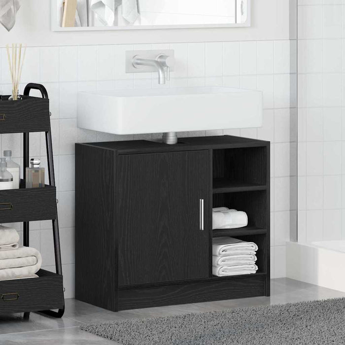 Dulap pentru chiuvetă cu ușă Stejar Negru 63 x 29 x 55 cm - WALTI WALTI