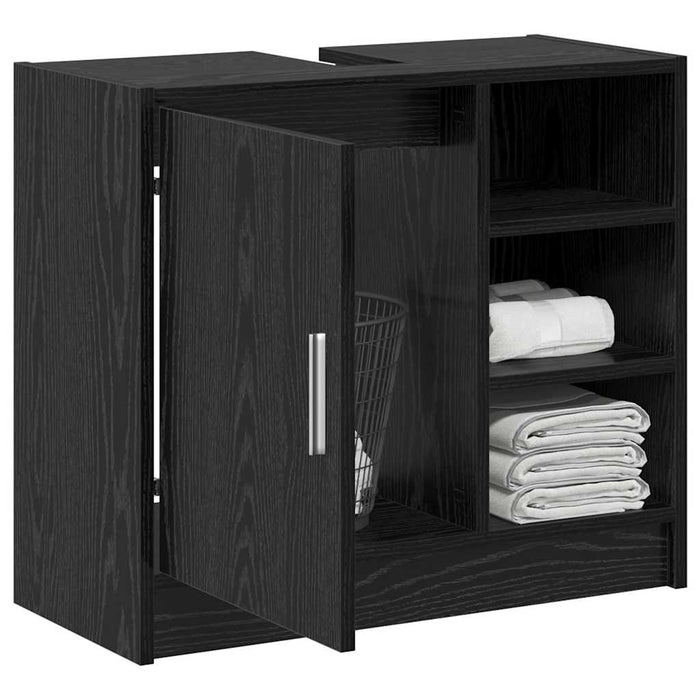 Dulap pentru chiuvetă cu ușă Stejar Negru 63 x 29 x 55 cm - WALTI WALTI