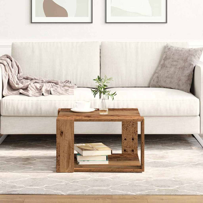 Masă de cafea Lemn vechi 51.5 x 51.5 x 30 cm Lemn compozit - WALTI WALTI