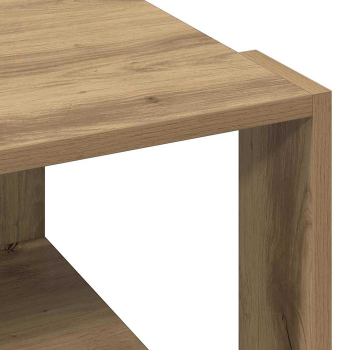 Masă de cafea stejar artizanal 51.5 x 51.5 x 30 cm - WALTI WALTI