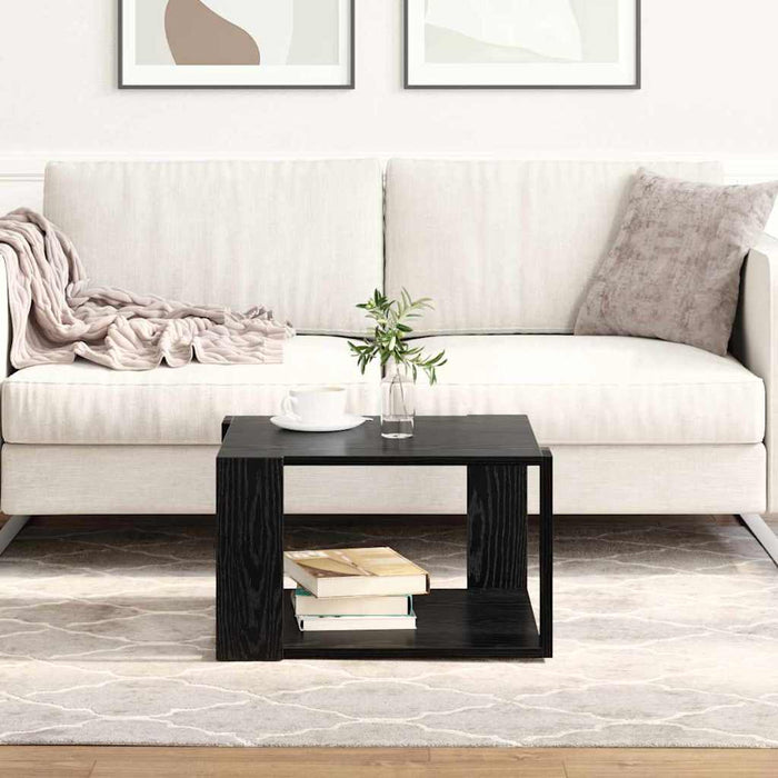 Masă de cafea Stejar negru 51.5 x 51.5 x 30 cm Lemn compozit - WALTI WALTI
