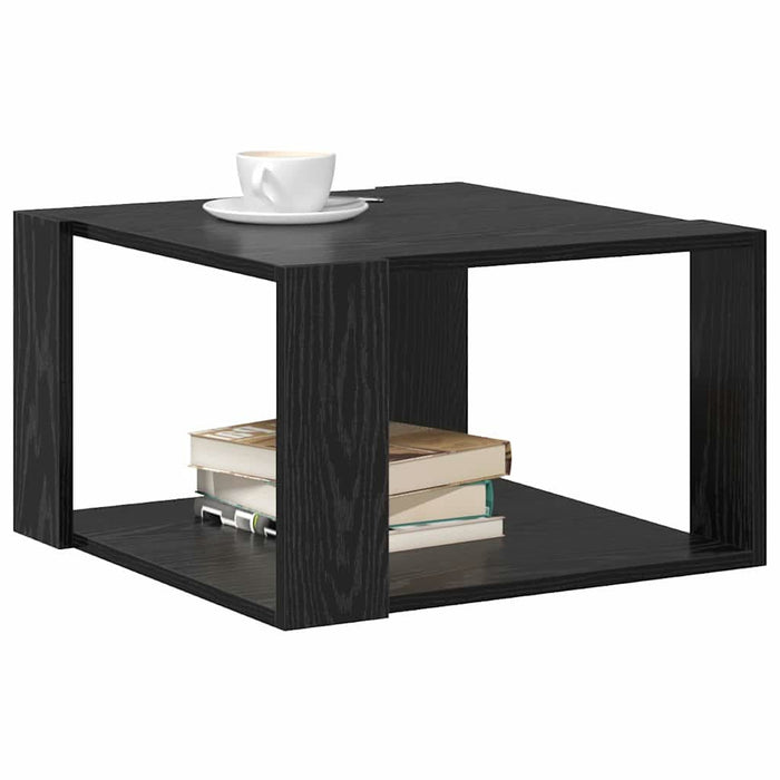 Masă de cafea Stejar negru 51.5 x 51.5 x 30 cm Lemn compozit - WALTI WALTI