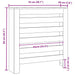 Capac pentru radiator Stejar Negru 78 x 20 x 82 cm - WALTI WALTI