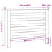 Capac pentru radiator Stejar Negru 104 x 20 x 82 cm - WALTI WALTI