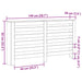 Capac pentru radiator Stejar Negru 149 x 20 x 82 cm - WALTI WALTI