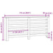 Capac pentru radiator Stejar Negru 175 x 20 x 82 cm - WALTI WALTI