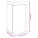 Suport pentru plante 2 pcs Stejar negru 10 x 10 x 18 cm - WALTI WALTI