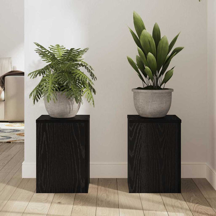 Suport pentru plante 2 pcs Stejar negru 25 x 25 x 35 cm - WALTI WALTI