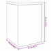 Suport pentru plante 2 pcs Stejar negru 25 x 25 x 35 cm - WALTI WALTI