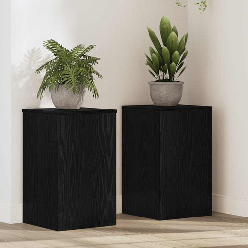 Suport pentru plante 2 pcs Stejar negru 30 x 30 x 50 cm - WALTI WALTI