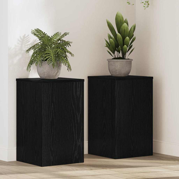 Suport pentru plante 2 pcs Stejar negru 30 x 30 x 50 cm - WALTI WALTI