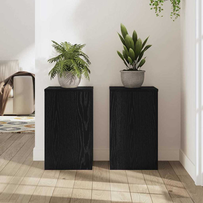Suport pentru plante 2 pcs Stejar negru 30 x 30 x 50 cm - WALTI WALTI