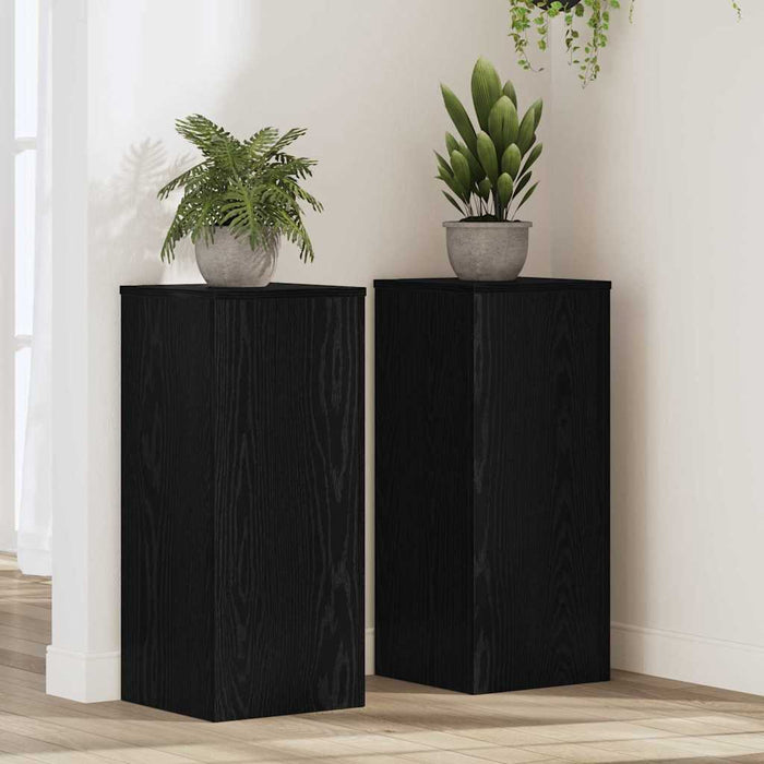 Suport pentru plante 2 pcs Stejar negru 30 x 30 x 70 cm - WALTI WALTI