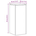 Suport pentru plante 2 pcs Stejar negru 30 x 30 x 70 cm - WALTI WALTI