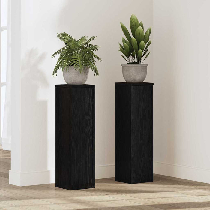 Suport pentru plante 2 pcs Stejar negru 17 x 17 x 60 cm - WALTI WALTI